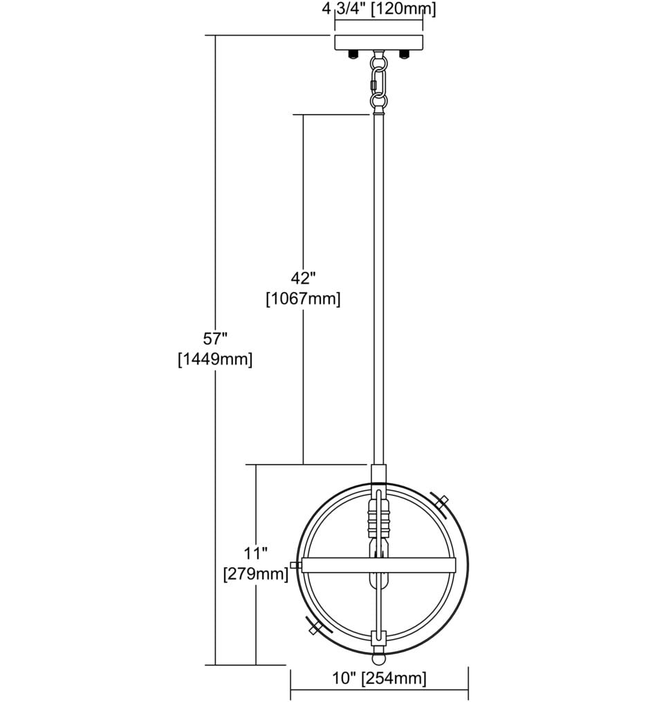 Caldwell 10" Pendant