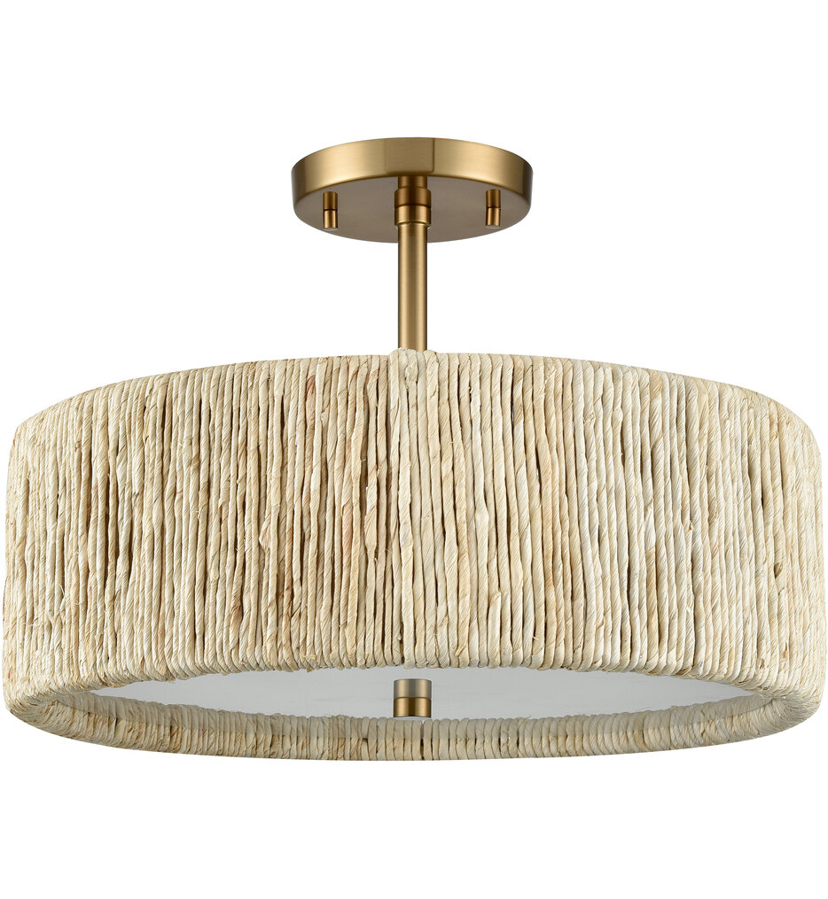 Abaca 17" Semi-Flush