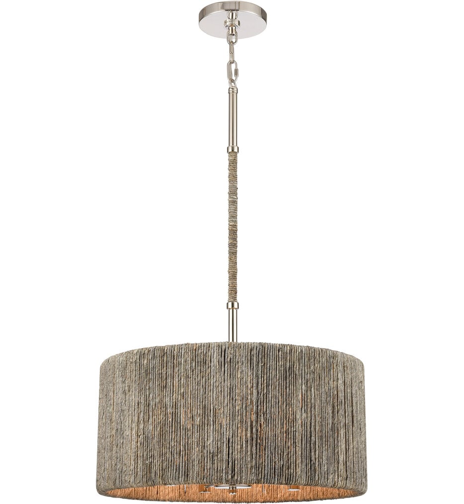 Abaca 18" Chandelier