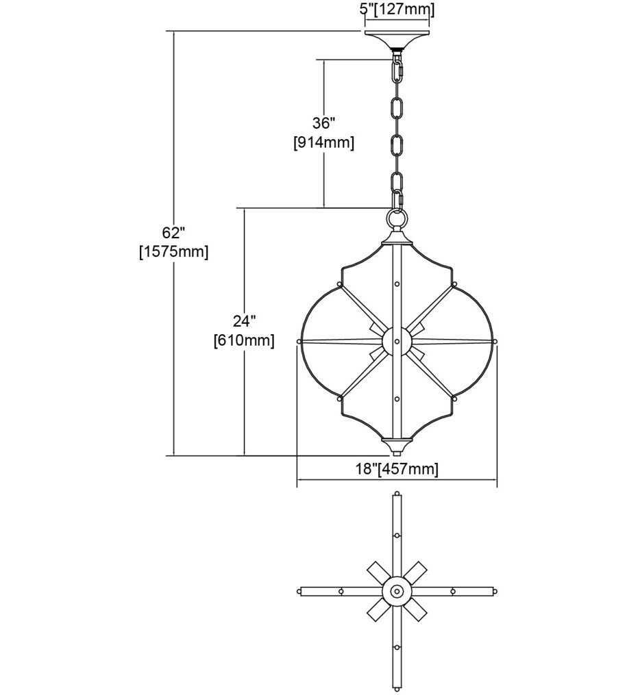Laguna Beach 18" Chandelier