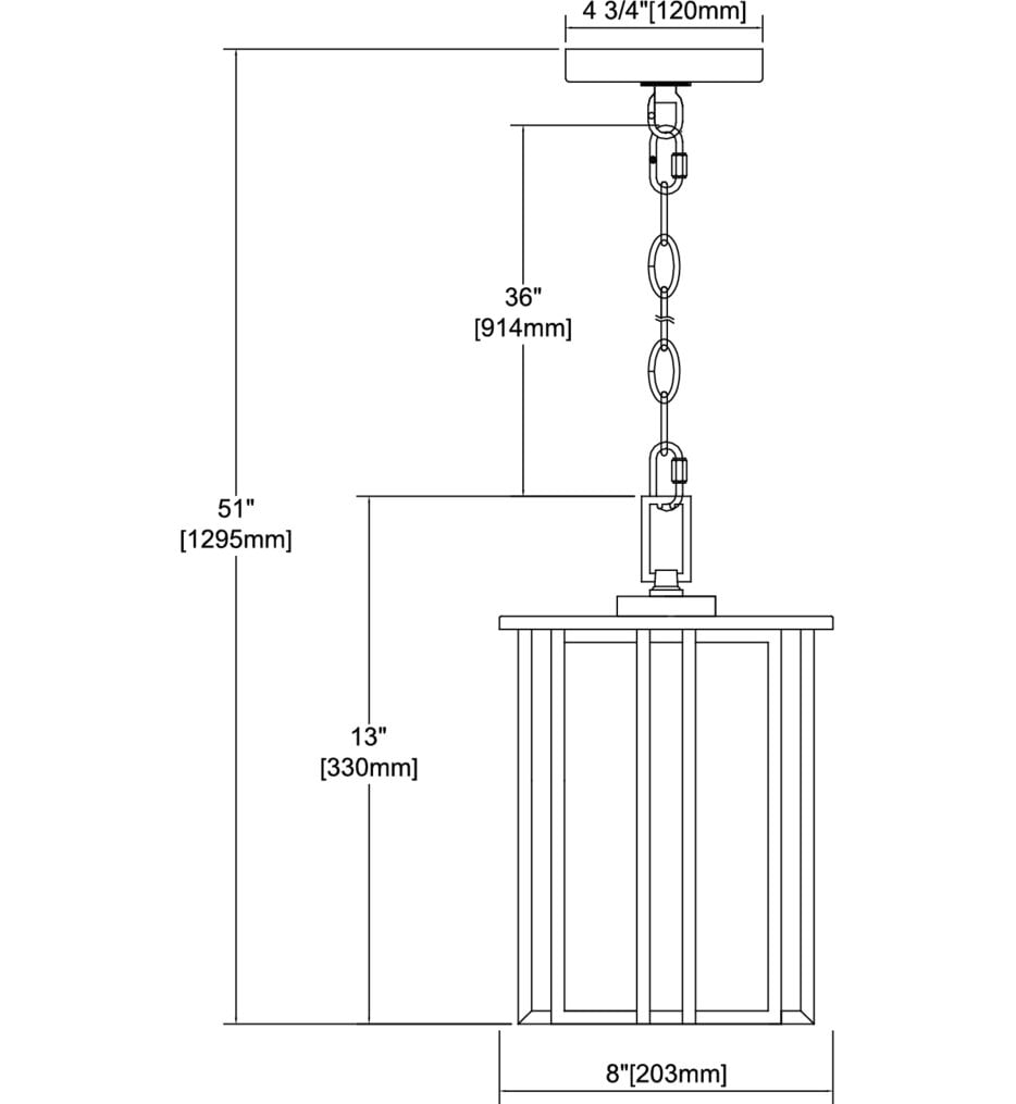 Radnor 8" Outdoor Pendant