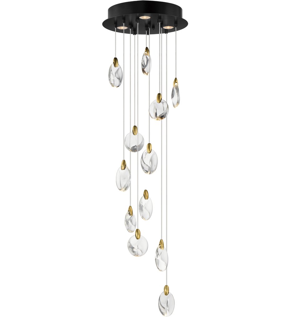 ET2 - E11078-122BKPG - Pebble 15.75" Pendant