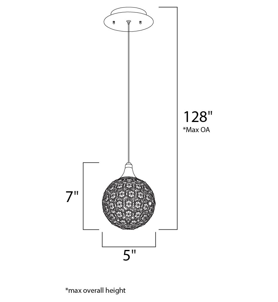 ET2 - E24023-20PC - Brilliant 5" Pendant