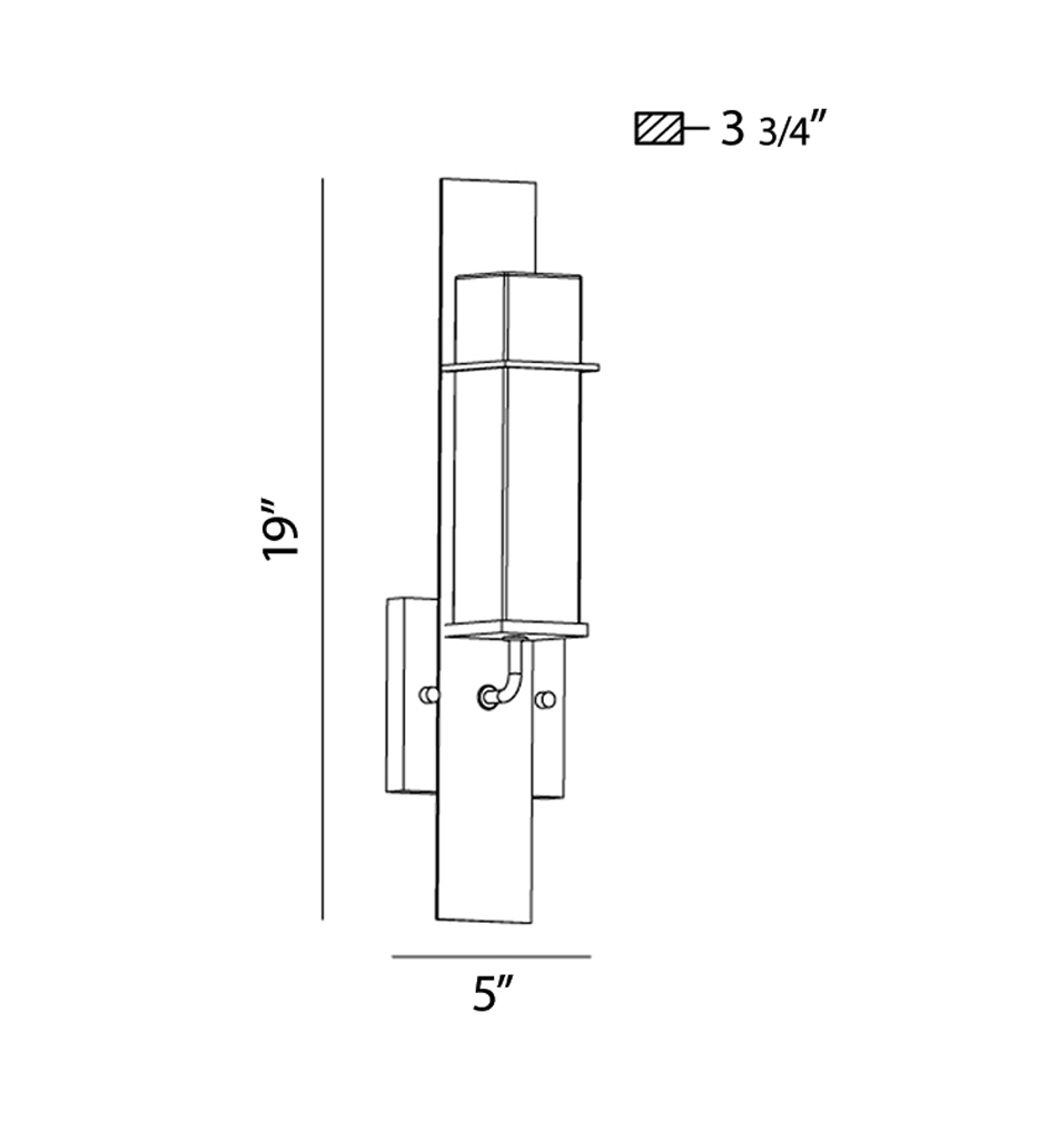Muller 19" Outdoor Wall Sconce