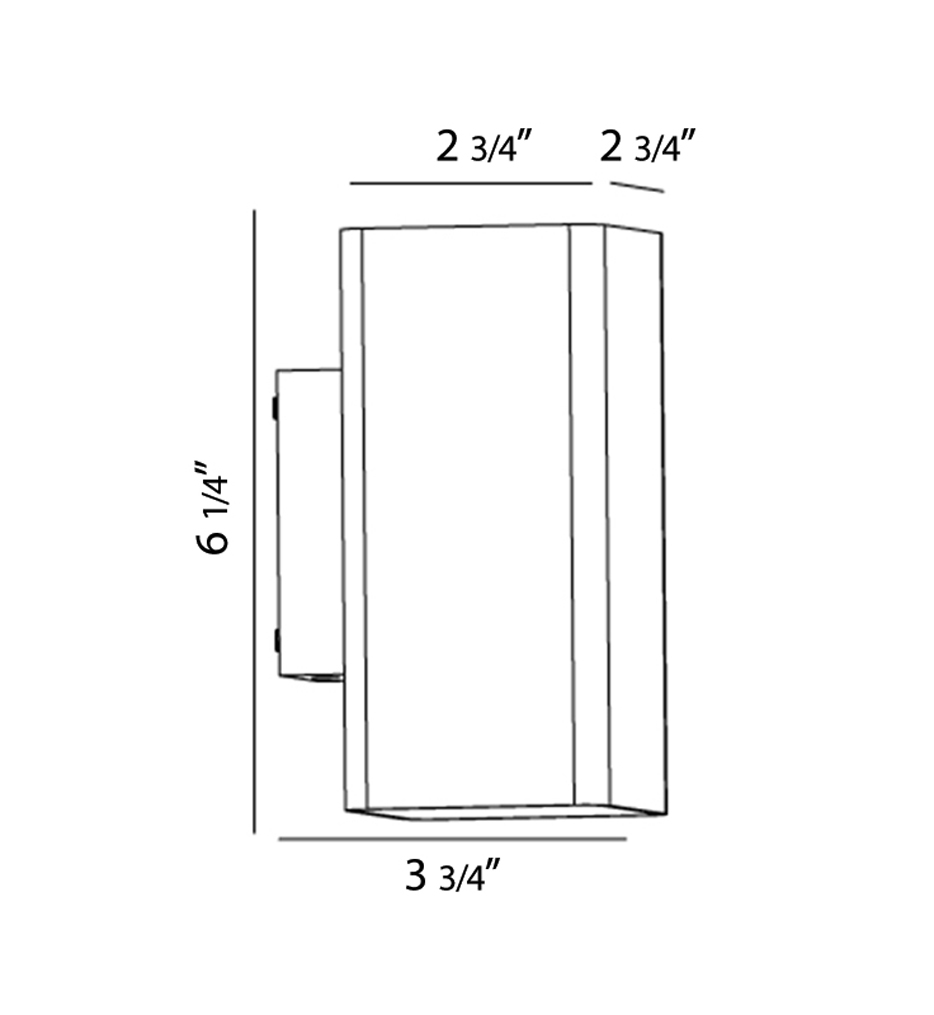 Lungo 6.25" Outdoor Wall Sconce