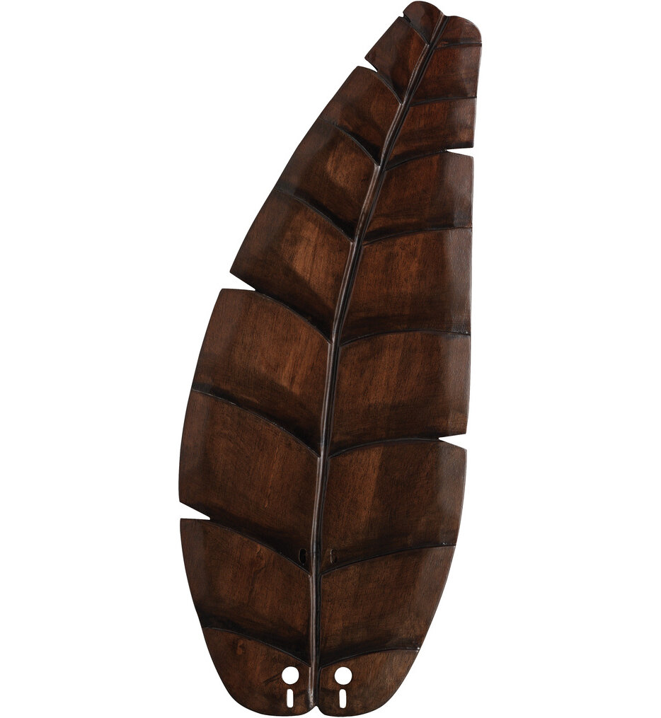 22" Oval Leaf Carved Wood Blades