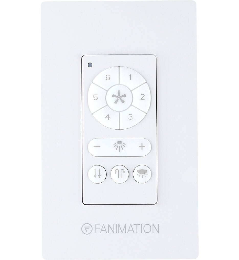 DC Motor Wall Control - 6 Fan Speeds - Down Light
