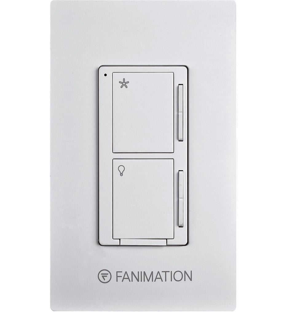 Wall Control Fan 3 Speeds & Dimming Light