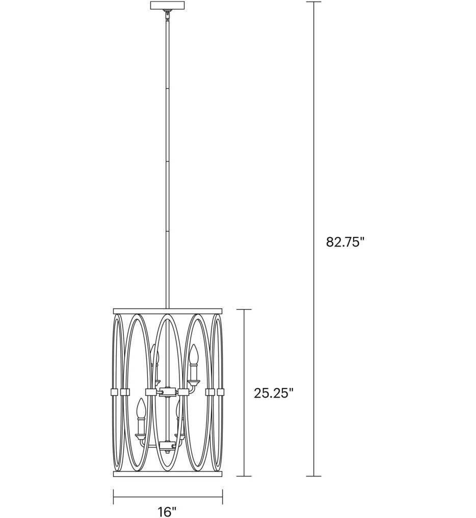 Patrice 16" Chandelier