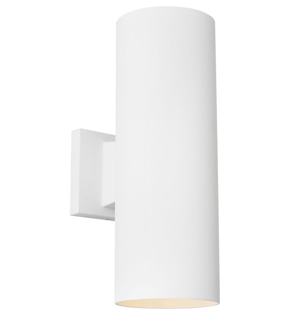 Visual Comfort Studio - SLO1152OTW - Outdoor Cylinders 14.25-inch Outdoor Wall Sconce