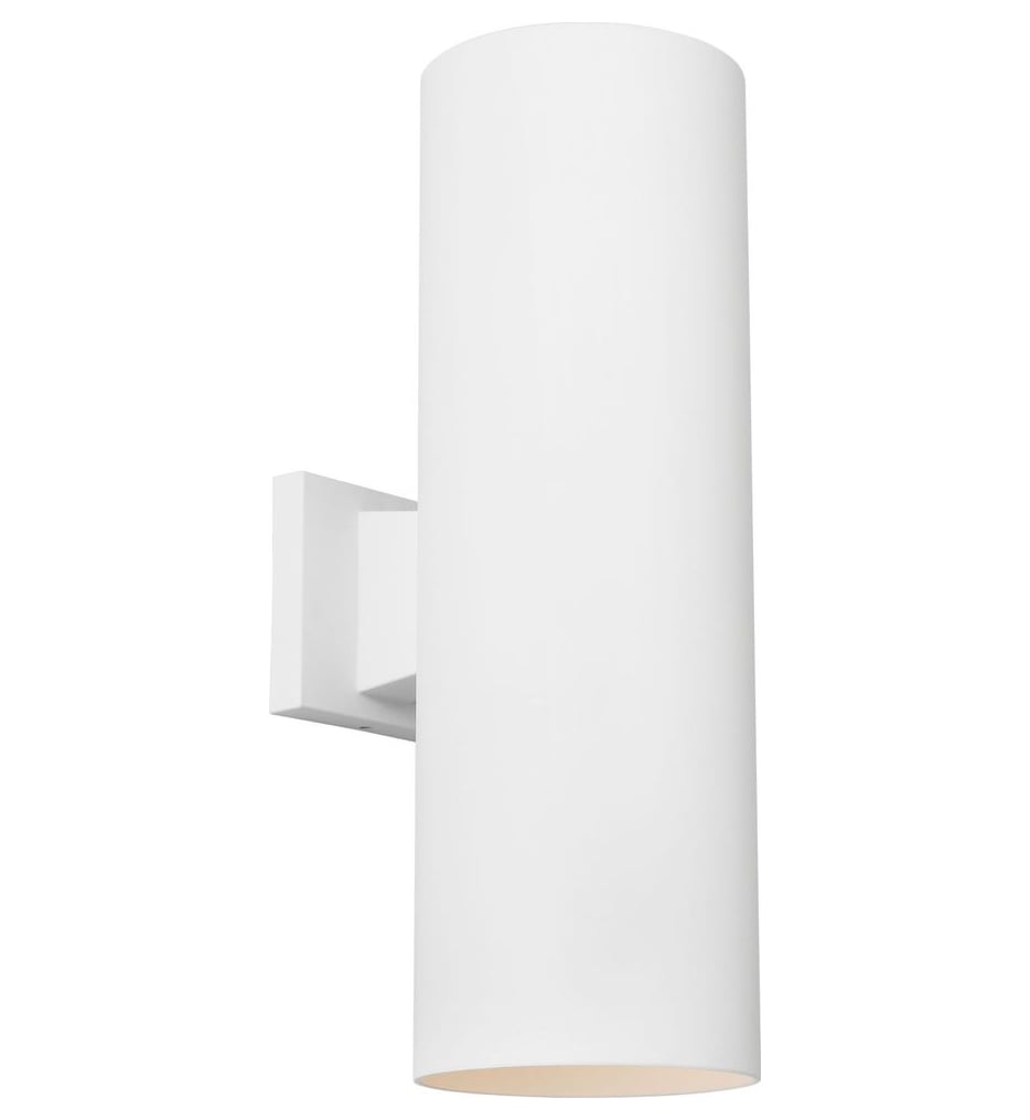 Visual Comfort Studio - SLO1172OTW - Outdoor Cylinders 18-inch Outdoor Wall Sconce