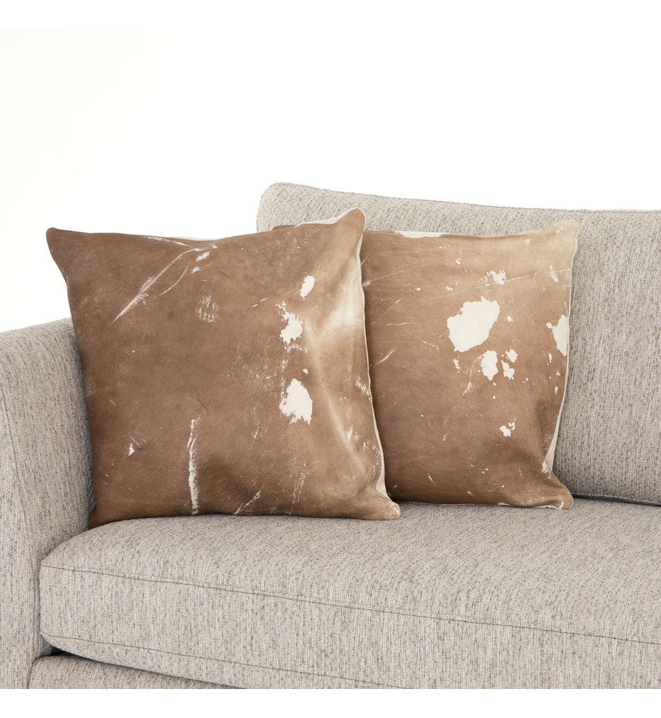 Four Hands SMAT002AK Modern Cowhide Pillow (Set of 2)