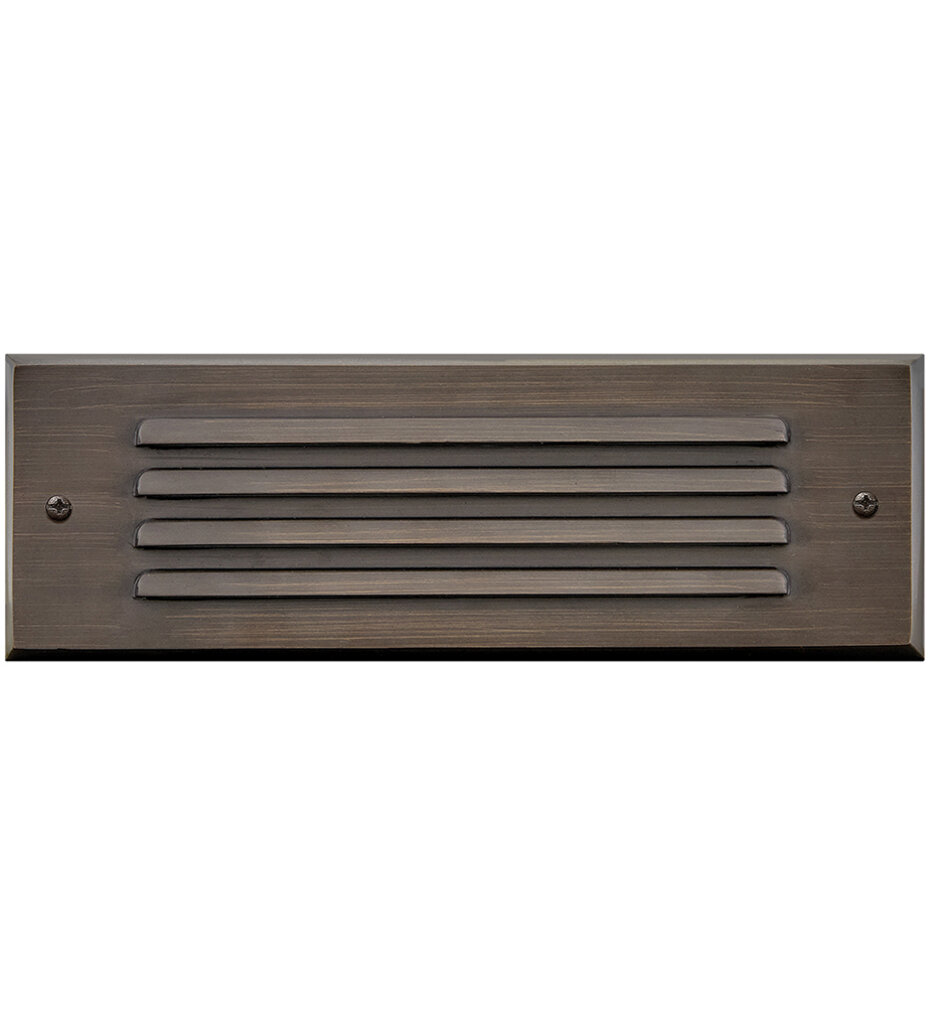Hinkley Lighting - Louvered Brick Light 9-Inch Outdoor Step Light