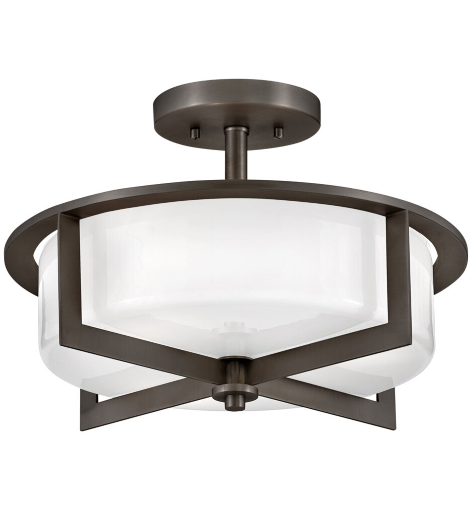Hinkley Lighting - Baxley 15.25" Semi-Flush Mount