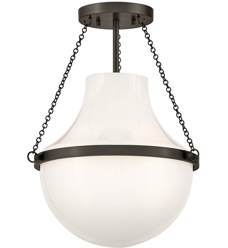 Hinkley Lighting - Collins 18.25-Inch Semi-Flush Mount