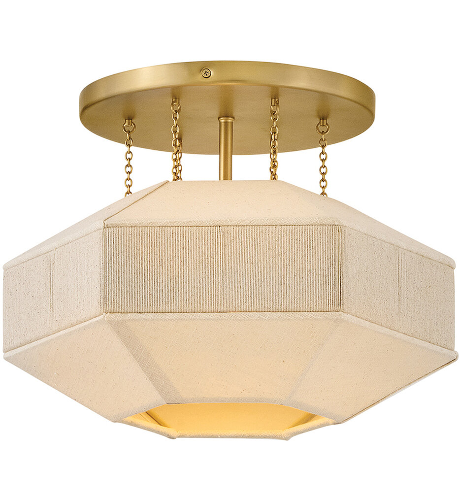 Hinkley Lighting - 47493LCB - Lyla 15-Inch Semi-Flush Mount