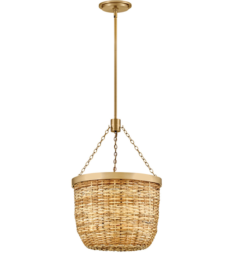Hinkley Lighting - 48427LCB-NAT - Sanibel 22.5-Inch Pendant