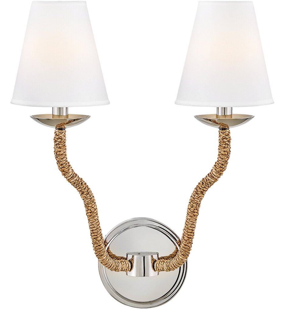 Hinkley Lighting - 48440PN-NAT - Harwich 19.5-Inch Sconce