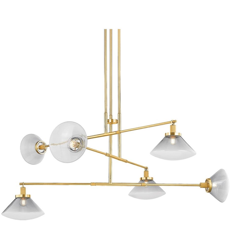 Hudson Valley - 1936-AGB - Mendon 58" Chandelier