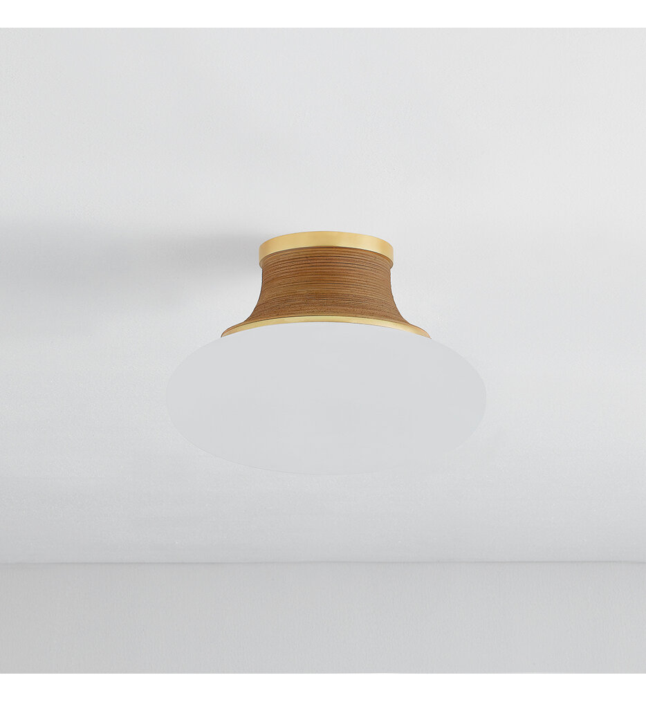 Hudson Valley - 2308-AGB - Pearl River 11" Flush Mount