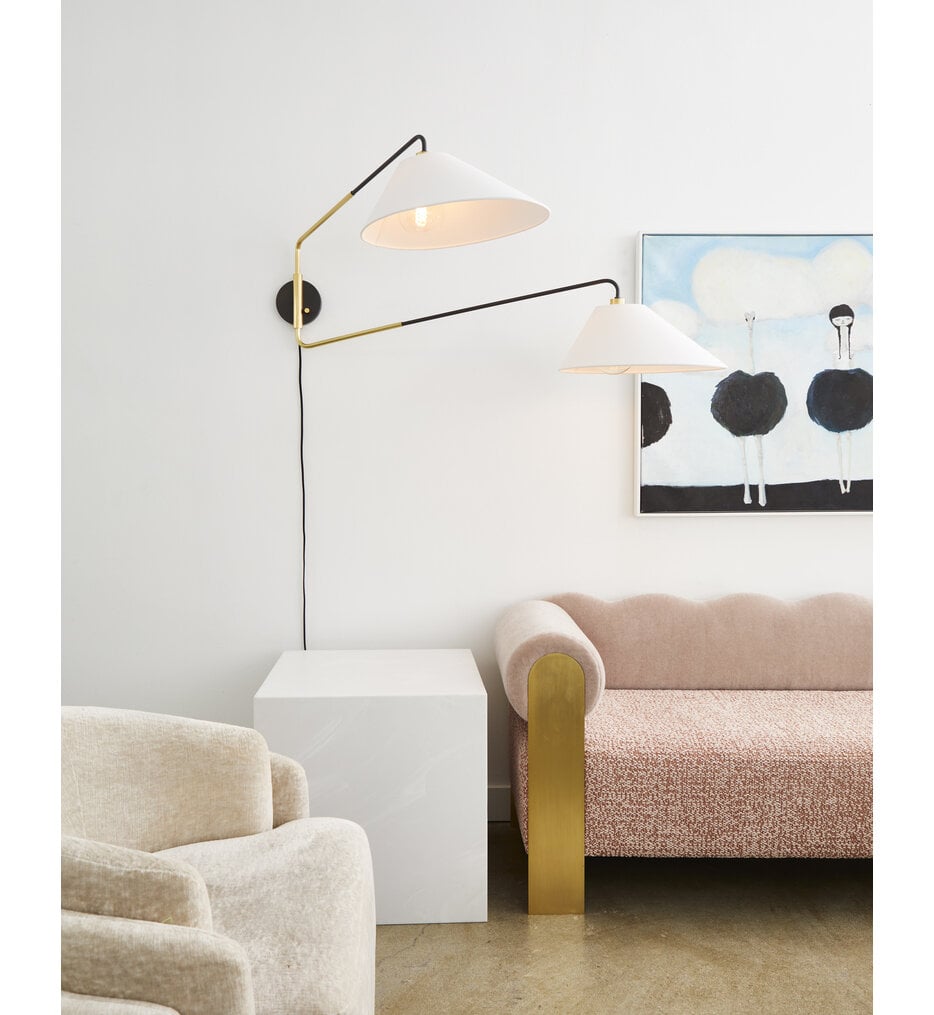 Duo 22" Plug-in Sconce