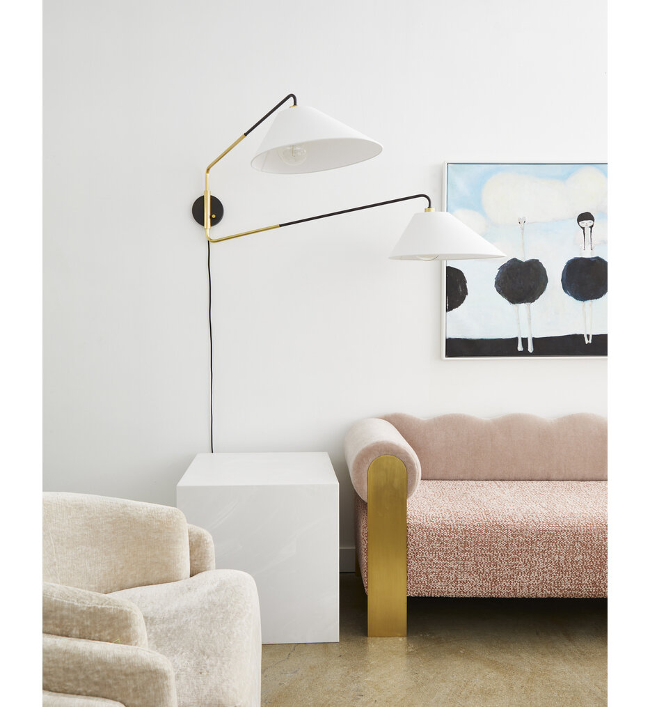 Duo 22" Plug-in Sconce