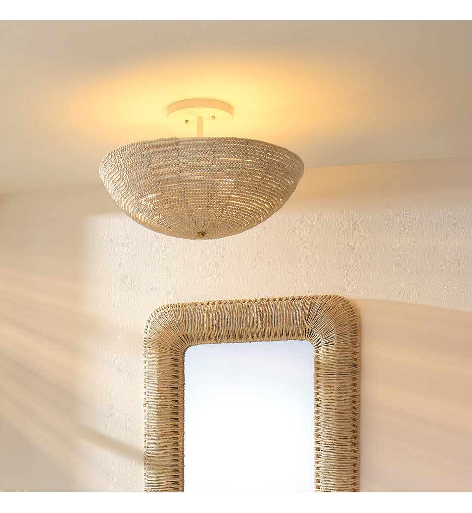Jamie Young - 5TSUN-FMNA - Tsunami 25" Flush Mount