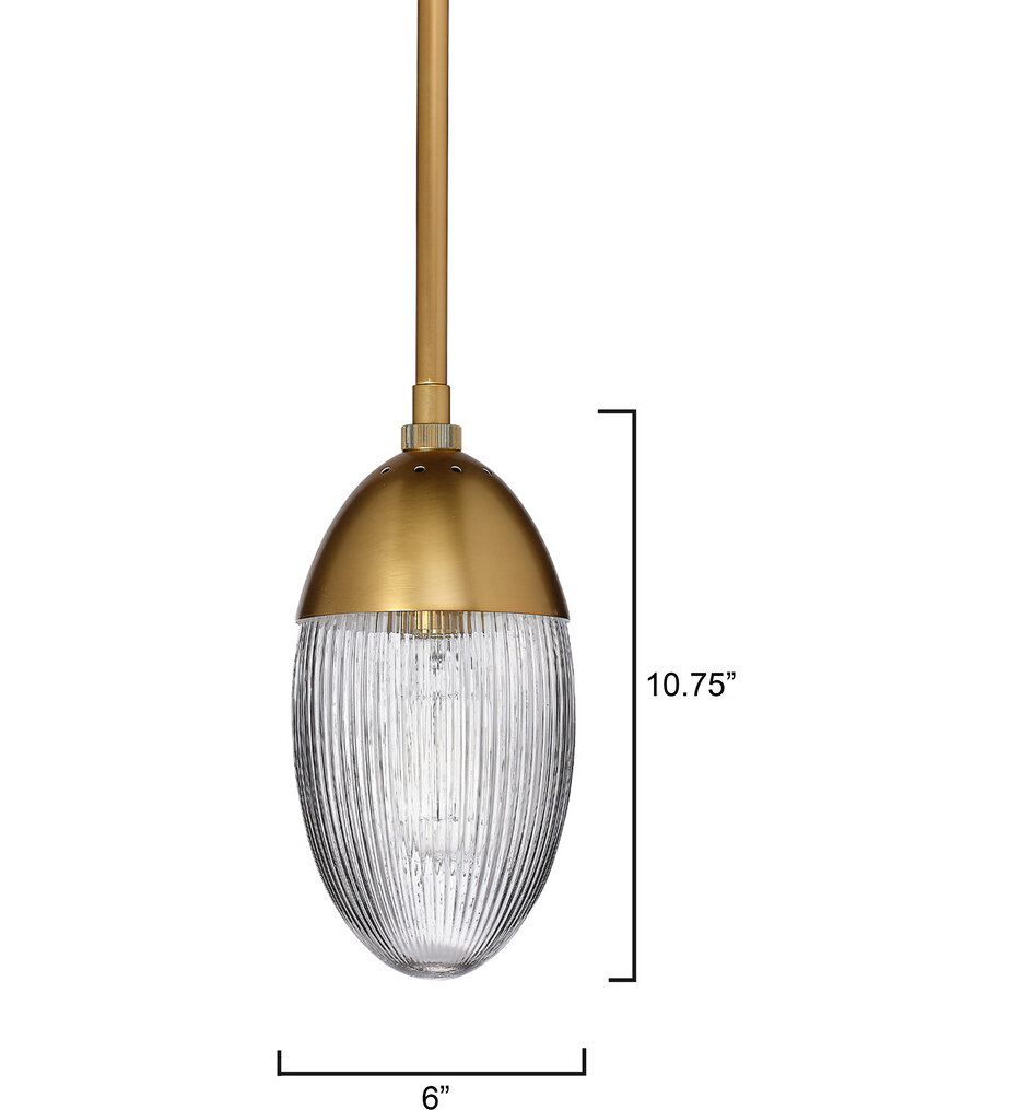 Whitworth 6" Pendant