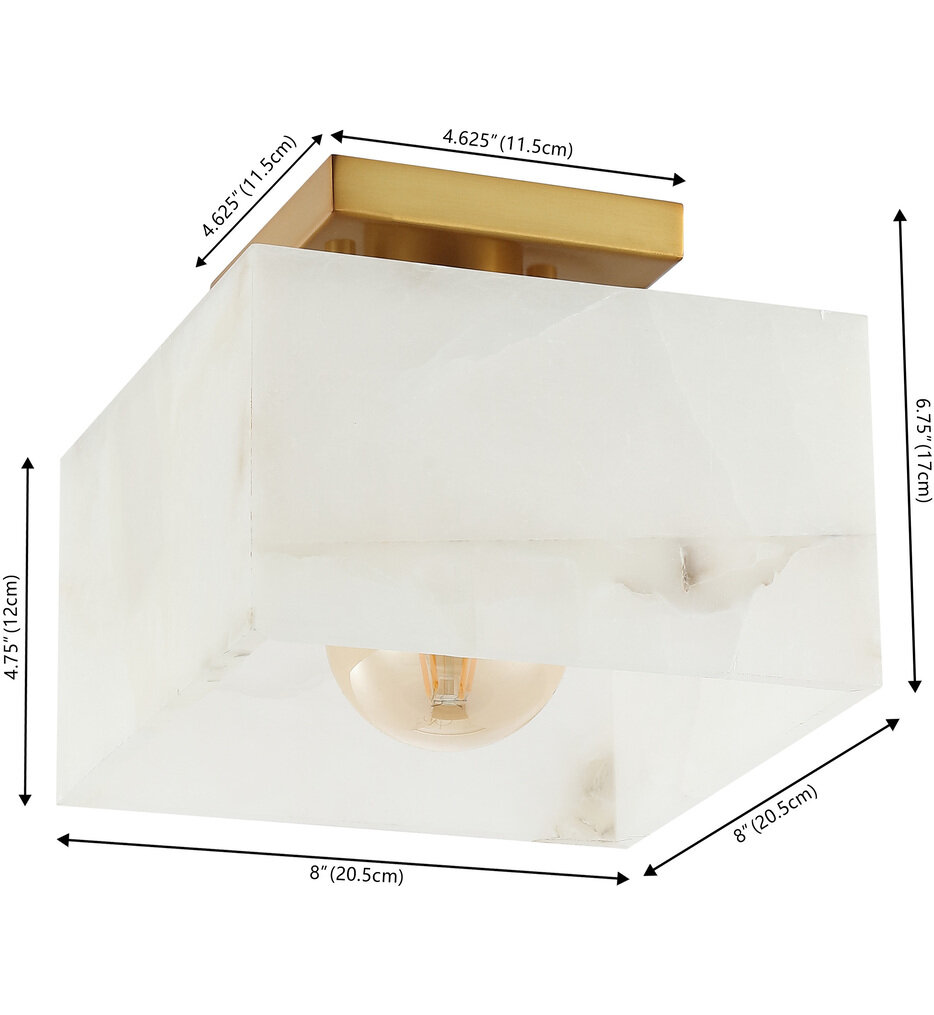Chiara 8" Semi-Flush Mount