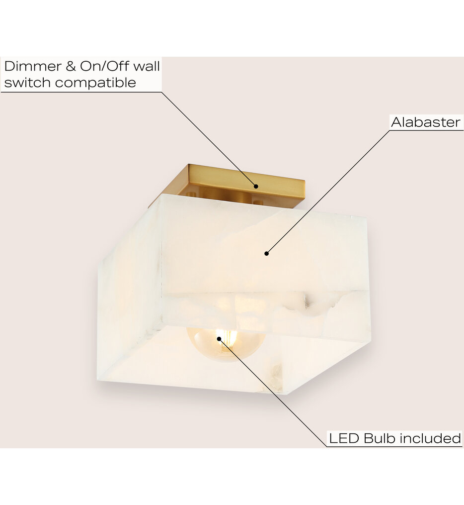 Chiara 8" Semi-Flush Mount