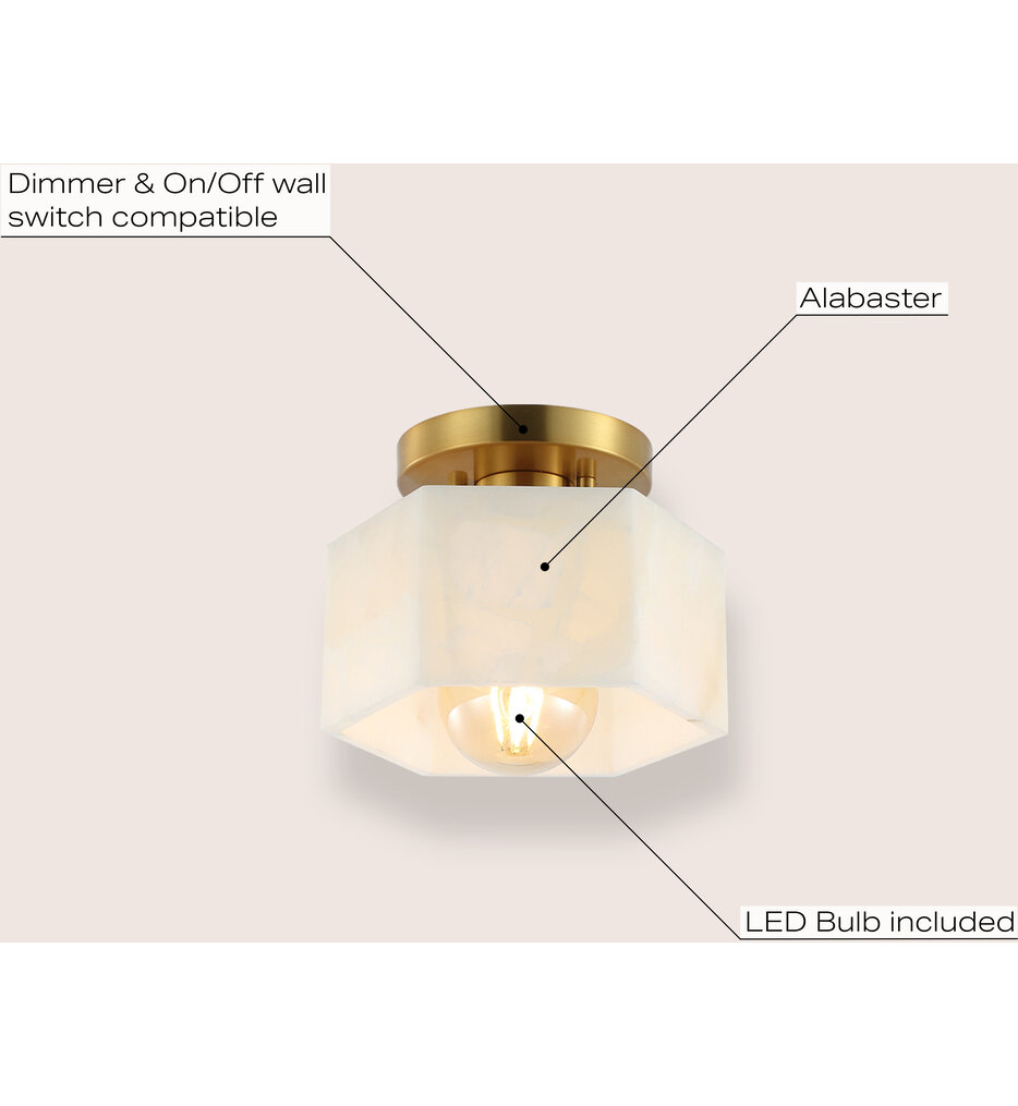 Tessa 8" Semi-Flush Mount