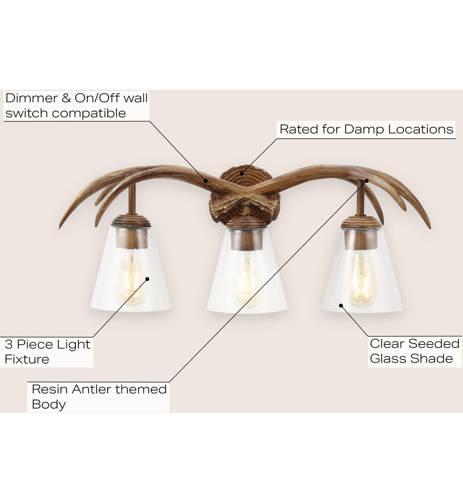 Wyatt 25.5" Bath Vanity Light