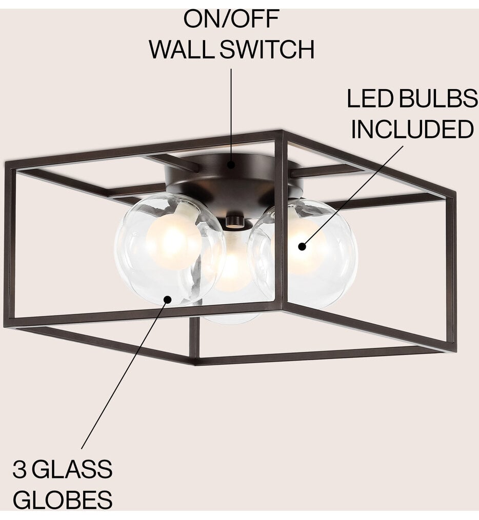 Kyle 14" Flush Mount