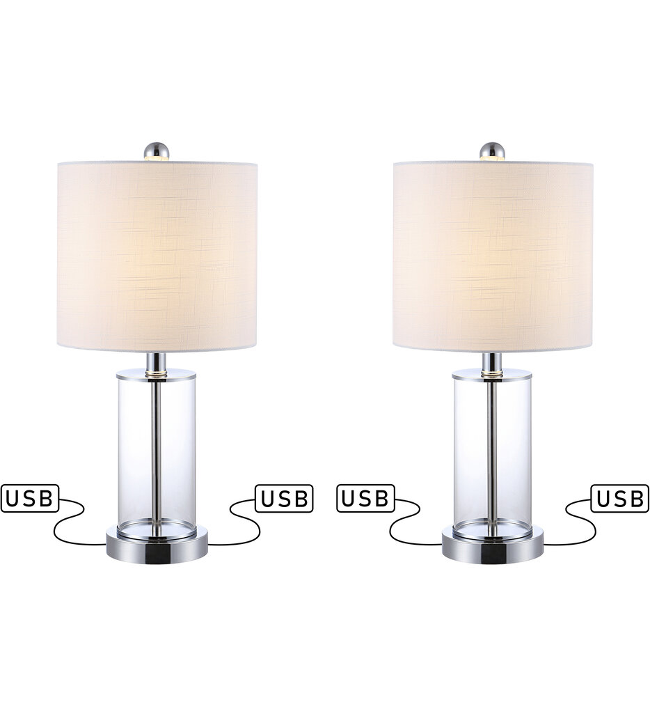 Abner 21" Table Lamp (Set of 2)
