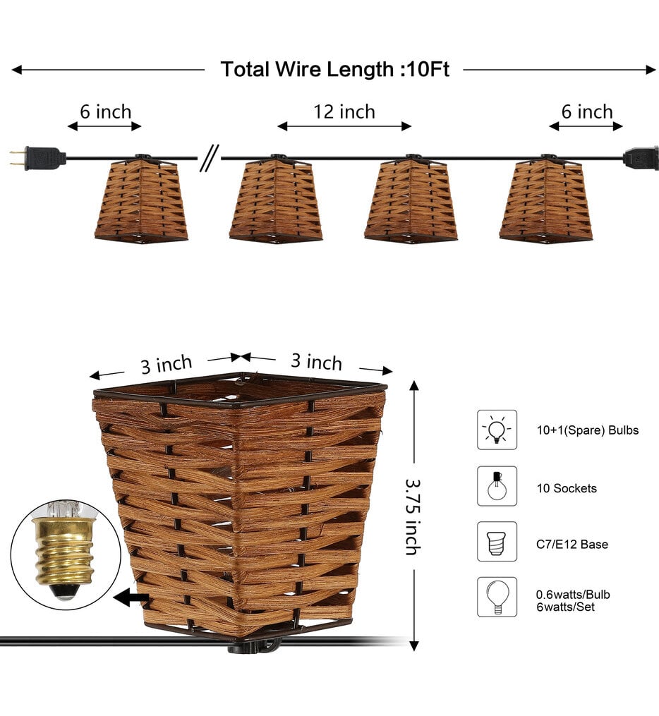 Quinn 120" String Lights