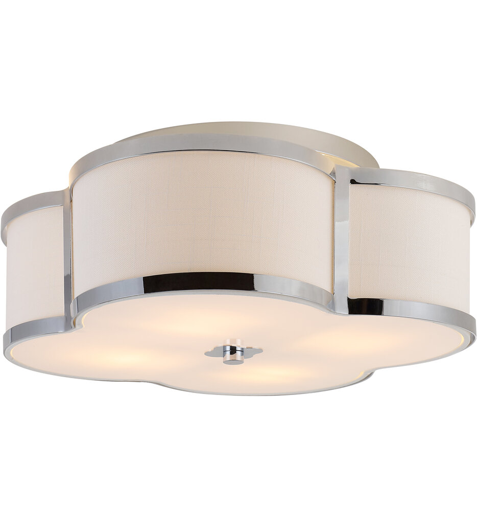 Jonathan Y Quatrefoil 18" Flush Mount