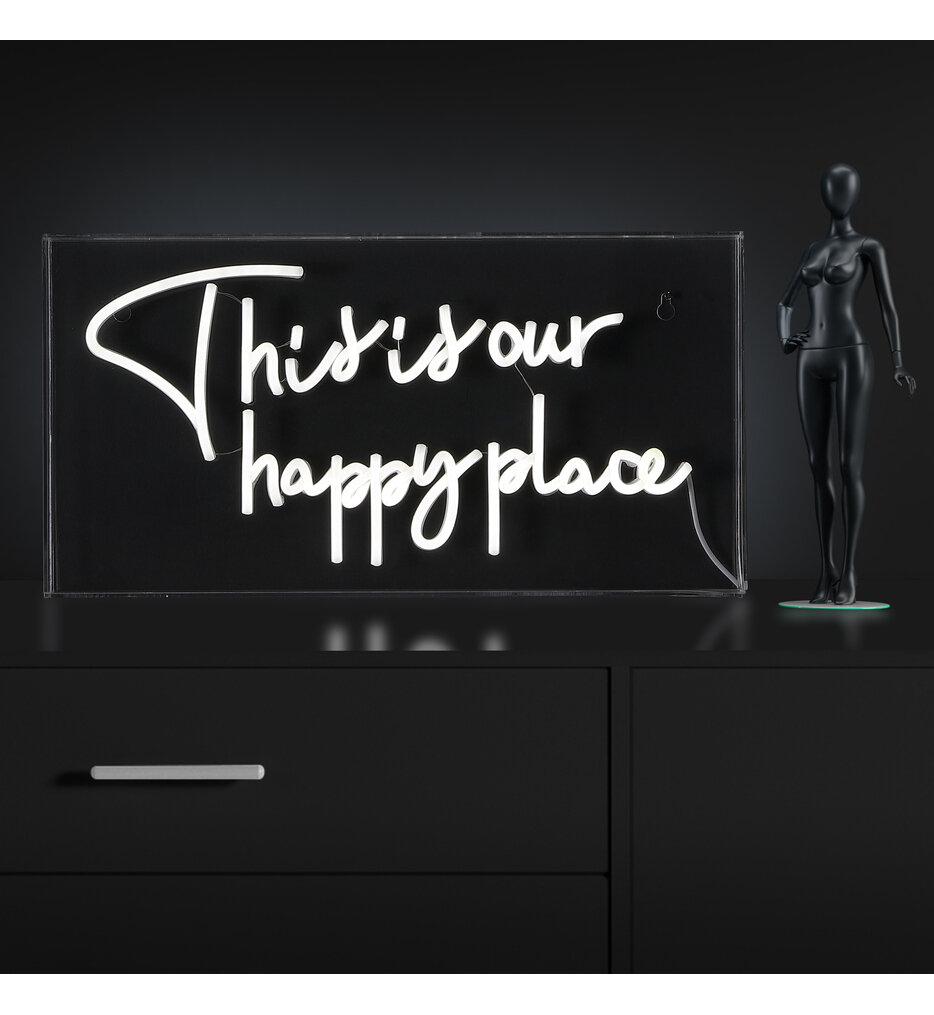 Jonathan Y - NEN1026A - This is Your Happy Place 19.6" Neon Sign