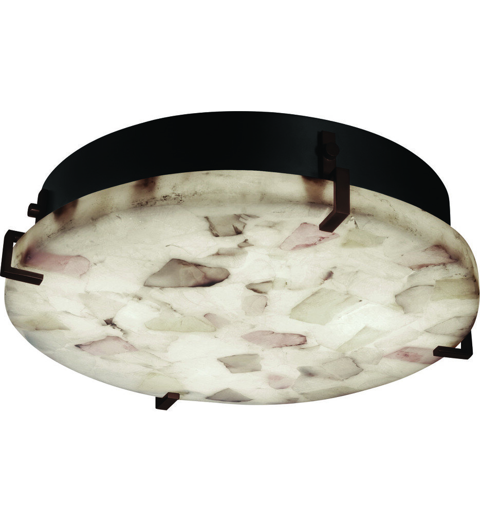 Justice Design Group - ALR-5547-DBRZ - Clips 16.5" Flush Mount