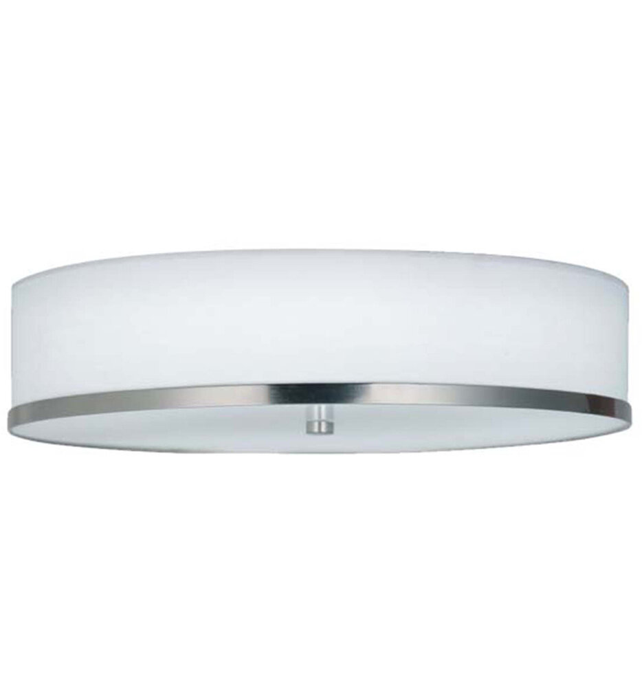 Justice Design Group - FAB-4460-WHTE-NCKL - Hyde 15" Flush Mount