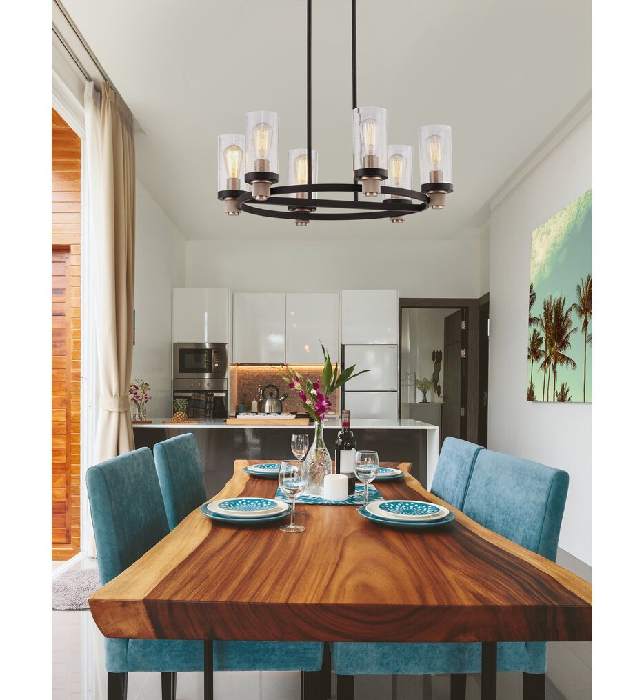 Justice Design Group - FSN-4363-SEED-MBBR - Austin 27" Chandelier
