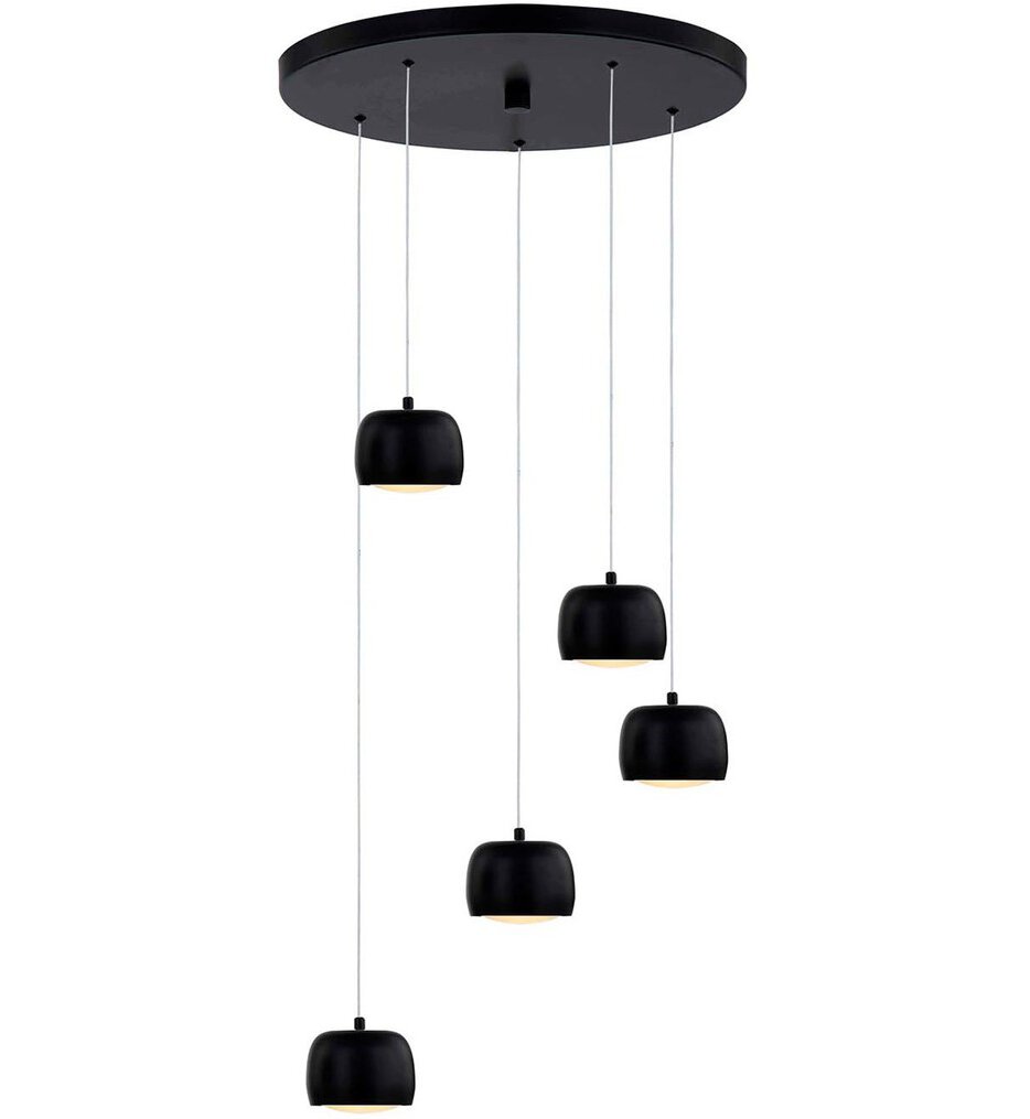 Justice Design Group - NSH-8118-MBLK - Frascati 4.5" Pendant