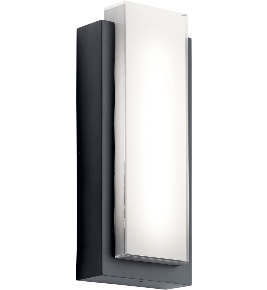 Kichler - 49557BKLED - Dahlia 18.75" Outdoor Wall Sconce
