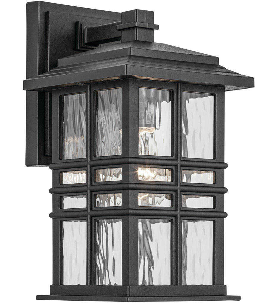 Kichler - 49829BKT - Beacon 12" Outdoor Wall Sconce