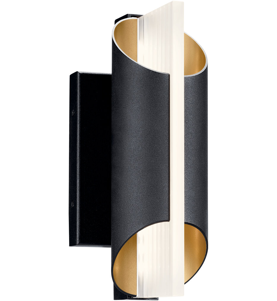 Kichler - 59076BKTLED - Astalis 12" Outdoor Wall Sconce