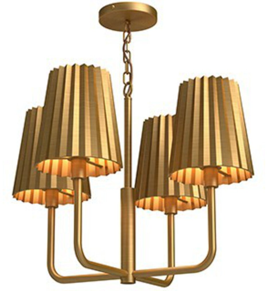 Plisse 22.5" Chandelier