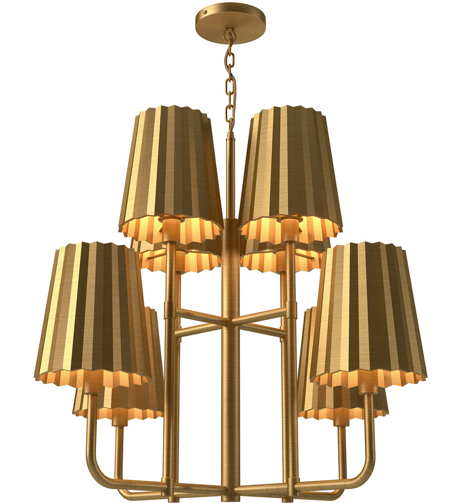 Alora Mood - Plisse 30" Chandelier