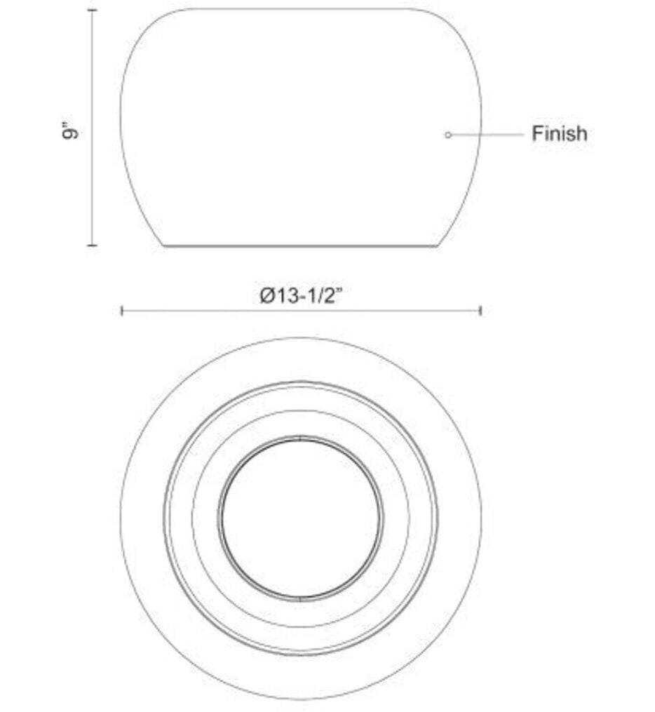 Croft 13.5" Flush Mount