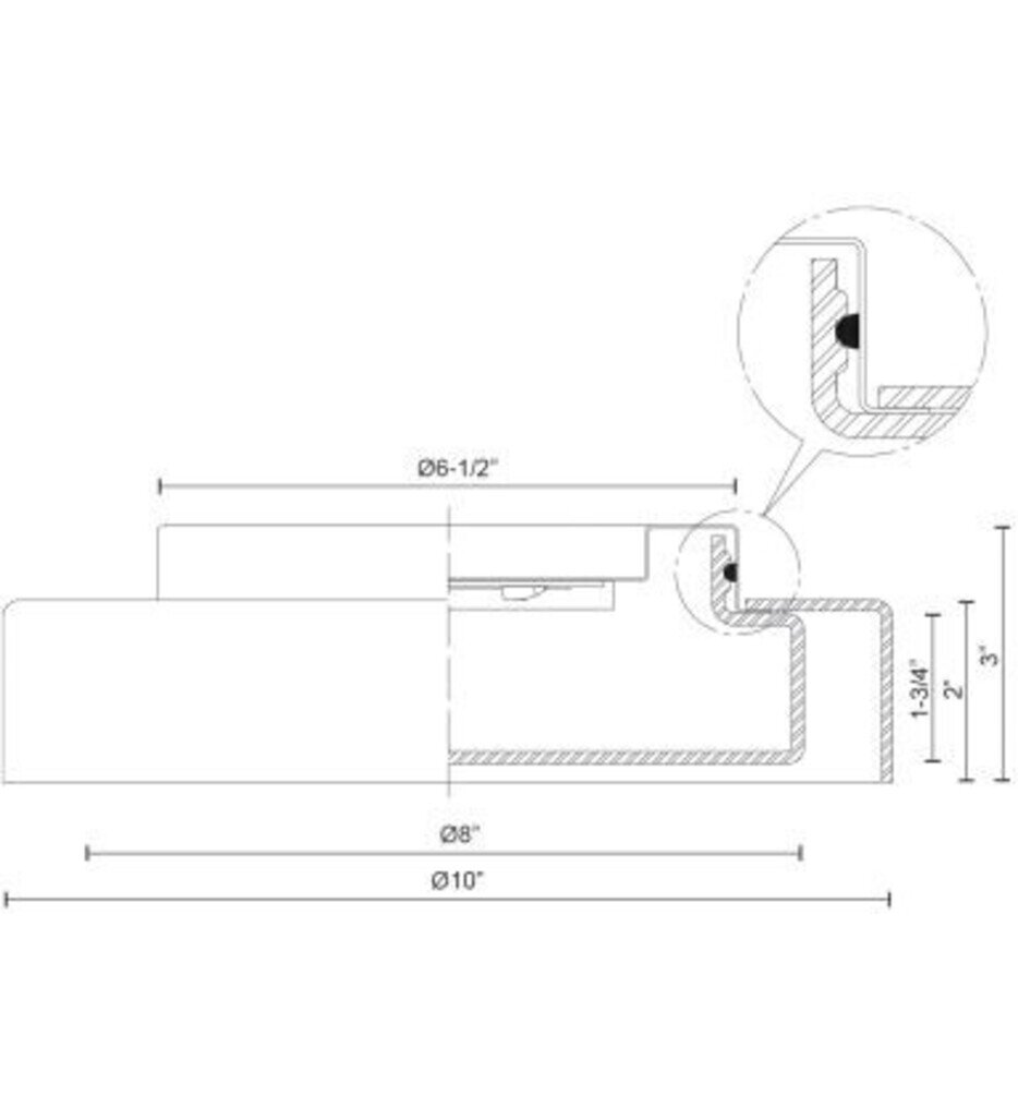 Aston 10" Flush Mount