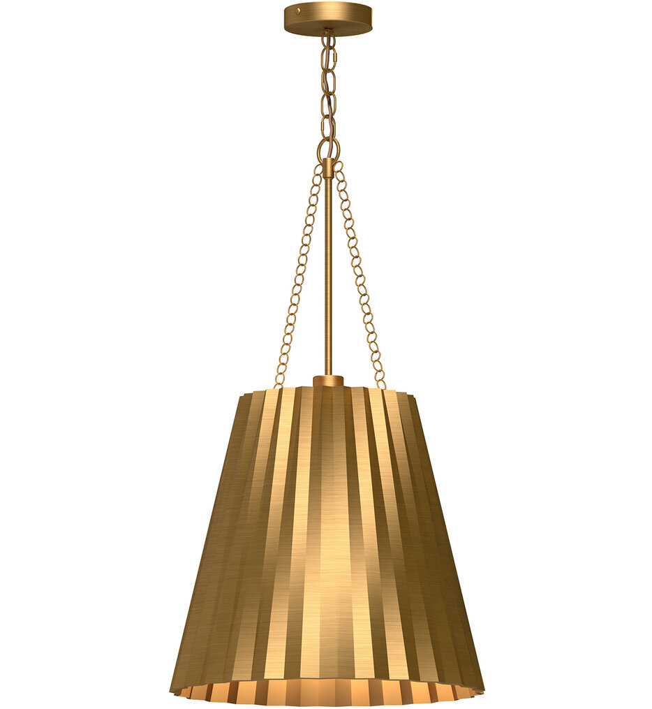 Alora Mood - Plisse 16" Pendant