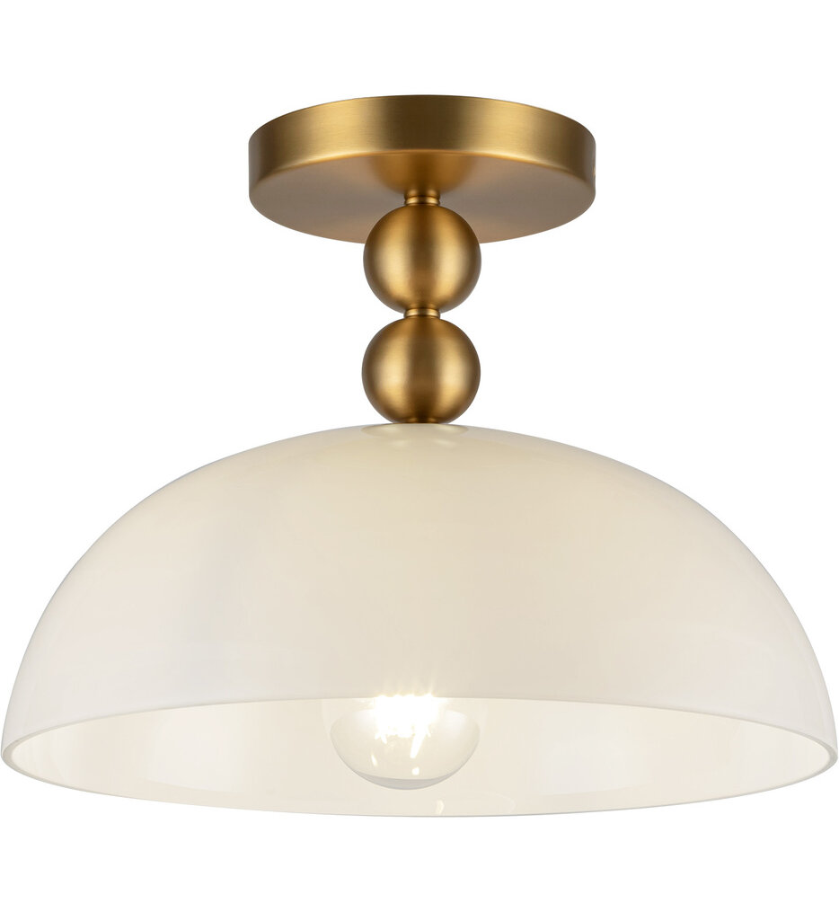 Alora Mood - Paisley 11.875" Semi-Flush Mount